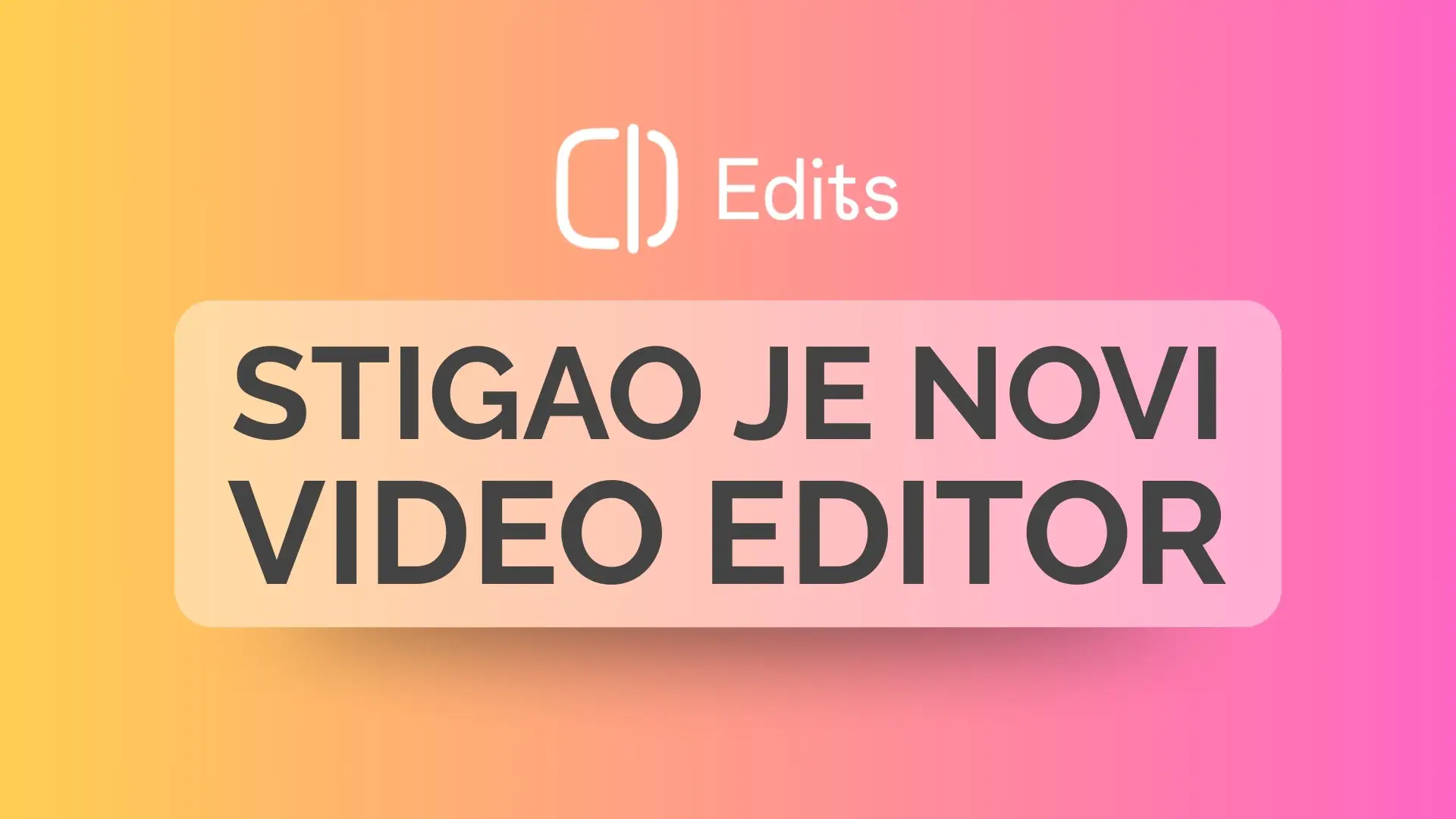 Instagram Edits: novi video editor
