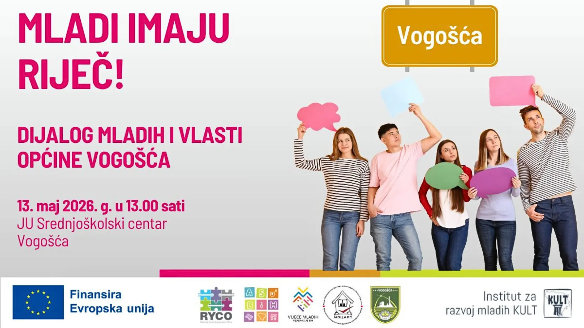 Dijalog mladih i vlasti u Vogošći: Mladi imaju riječ!